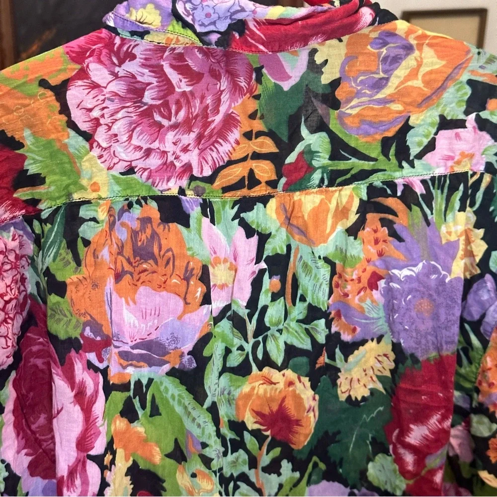 Floral button down short sleeve - Picture 10 of 11